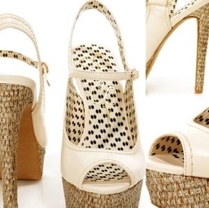 Size 8 Jessica Simpson Ivory Sling Back Pump